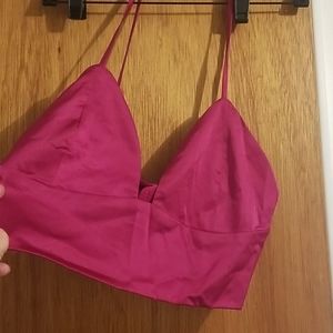 Akira bella stretch satin top